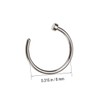 COLLBATH 8mm Titanium Steel Nose Hoop C-shaped Nose Comfortable and