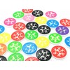 13mm Mixed Colour Christmas Snowflake Buttons (Pack of 45)