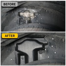 Maxzina Rear Wheel Shock Shield Cover Compatible with 2022-2025 Ford Maverick Rear Shock Absorber Cover Tire Splash Guards for 2024 Maverick Accessories (2PCS)