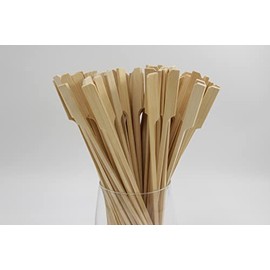 AILEXI Cocktail Sticks 100 Counts Wooden Toothpicks Party Accessories Ruffle Finger Food Fruit Sandwich Nibbles Bamboo Flag