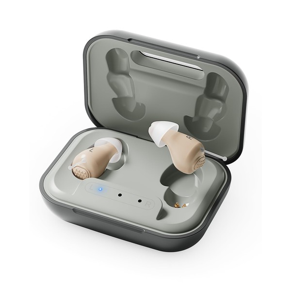 Hearing Aids for Seniors, Rechargeable OTC Hearing Aids with Noise