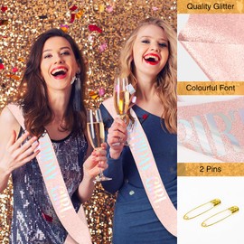 Birthday Sash for Girls,Birthday Girl Sash,Gold Birthday Sash for Women,Rose Gold Birthday Decorations,Birthday Gifts for Women,16th 18th 21st 25th 30th 40th 50th Birthday Party Supplies(Rose Gold)