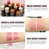 LSxia 2 Pcs Cream Blush Sticks - Natural & Matte,