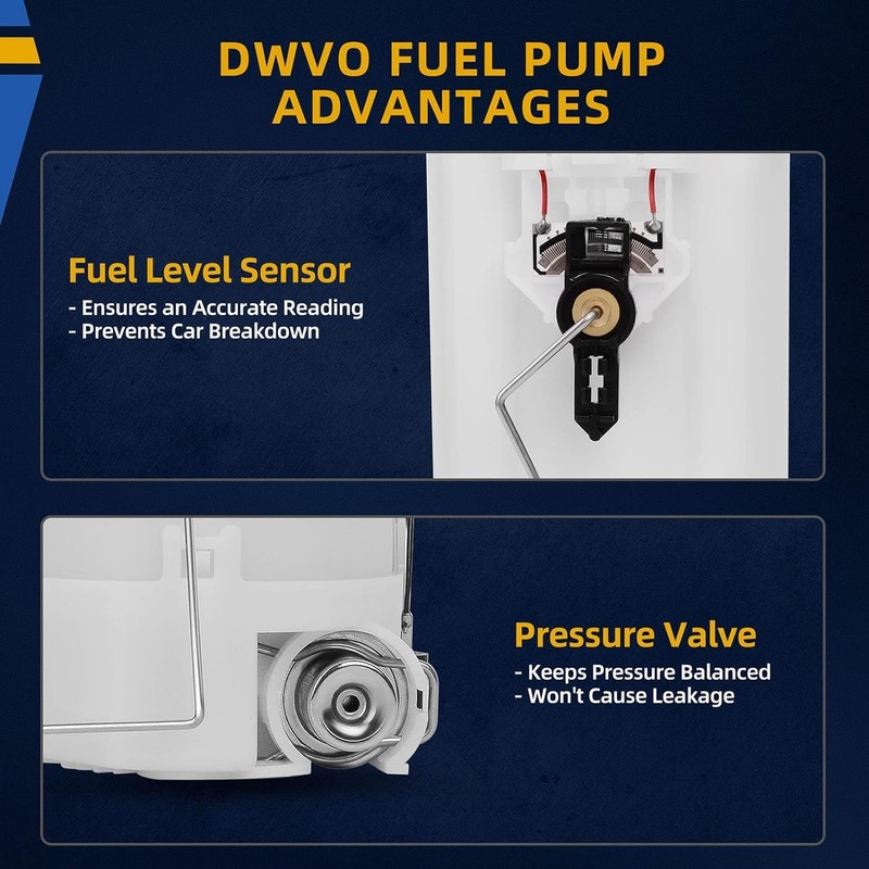 DWVO Fuel Pump with Pressure & Level Sensor Compatible with