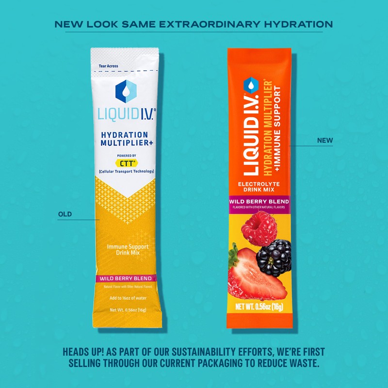 Liquid I.V.® Hydration Multiplier +Immune Support - Wild Berry Blend