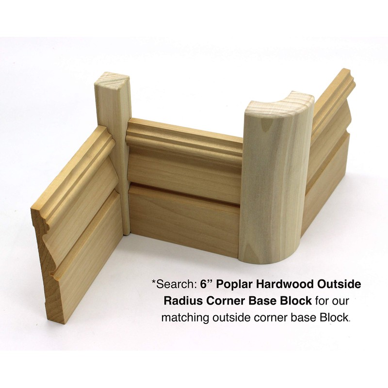 3/4" x 3/4" x 6" Poplar (Paint Grade) Hardwood Simple