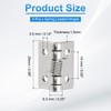 PATIKIL 4 Pcs Spring Loaded Hinges, 1" 304 Stainless Steel
