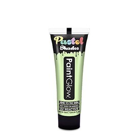 PaintGlow, Neon UV Face & Body Paint, Pastel Colours, Green, 13ml