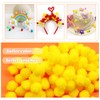 TOAOB 300 Pieces Pompoms 20 mm Small Yellow Pompom Fluffy