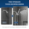 G-Promise All Metal 8 Inch Dual Square Shower Head with