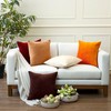 Encasa XO Chenille Cushion Covers Set of 2 | Orange