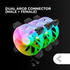 Mars Gaming MF-3AR, Kit 3x Fans 120 mm FDB, Inverted