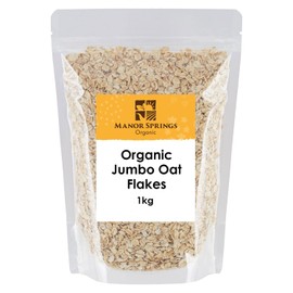 Organic Jumbo Oat Flakes 1kg by Manor Springs Organic