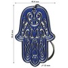 KADAX Hamsa Design Steel Pendant Key Chain Accessory for Backpack