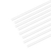 sourcing map 8pcs ABS Plastic Square Bars Rod 2mm×2mm×10inch for
