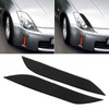 2pcs Headlight Eyebrow Eyelids Trim Decoration Car Light Eyebrow Replacement