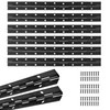 Axigundaone 6 Pcs Black Heavy Duty Piano Hinge, 18 Inch