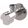 Elegant Chrome Plated Angled Water Valve for Toilet 1/2" x