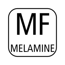 APS 15611 Bowl "Happy Buffet", Square Buffet Bowl, Melamine Bowl, White/Blue, 13 x 13 cm, Height 7 cm, for 0.6 Litre Capacity