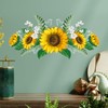 Sunflower Wall Decal - 12 X 24Inch Waterproof Sunflowers Stickers