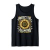 Protect Pollinators Sunflower Bee Butterfly Insect Lover Tank Top