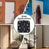 UNICRAFTALE 2 Sets Self Closing Door Hinges Matte Black Spring