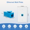 FGB 10Gbps Ethernet Wall Plate, 1 Port CAT6 Wall Plate