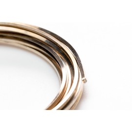 CRAFT WIRE - Alambre de plata de ley 925 de calibre 14, cuadrado y suave, fabricado en Estados Unidos, 1 pie