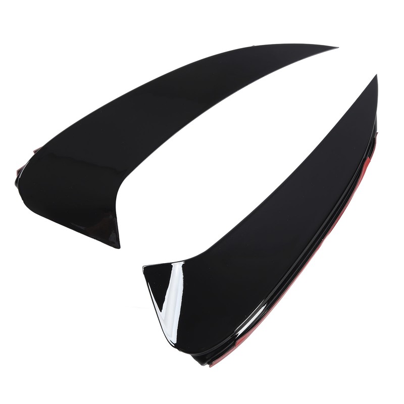 Pair of Rear Bumper Air Vent Spoiler Splitter Glossy Black
