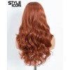 Style Icon Long Curly Wave Synthetic Lace Front Wig, Fluffy,