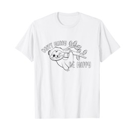 Sloth color your own craft for kids coloring gift present T-Shirt