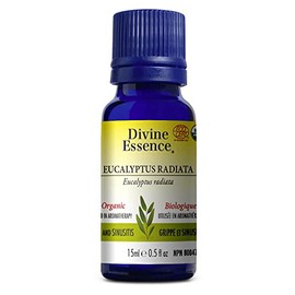 Divine Essence-Organic-Eucalyptus Radiata Essential Oil-100% pure & natural, ECOCERT, NPN:80047249 (15ml)