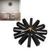 Living Room Clock Stainless Steel Silent Movement Creativity Wall Clock