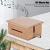Nikou DIY Music Box, 15 Note Hand‑Cranked Wooden Music Box