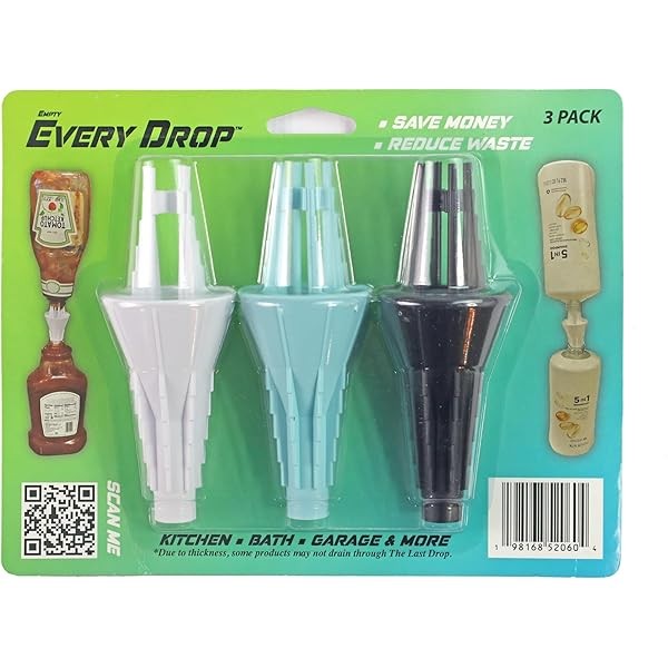 Every Drop 3 Pack Universal Bottle Emptying Kit Transfer Connector