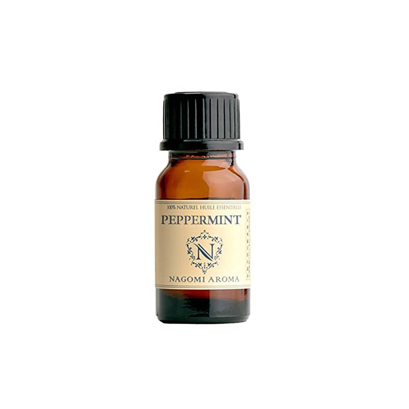 NAGOMI AROMA Peppermint, 0.3 fl oz (10 ml), AEAJ Certified