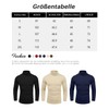 Maavoki Men's Long-Sleeved Shirts Turtleneck Regular Fit Turtleneck Pullover Basic