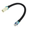 2PCS 12in Oxygen Sensor Wiring Harness Aging Resistant Black Replacement