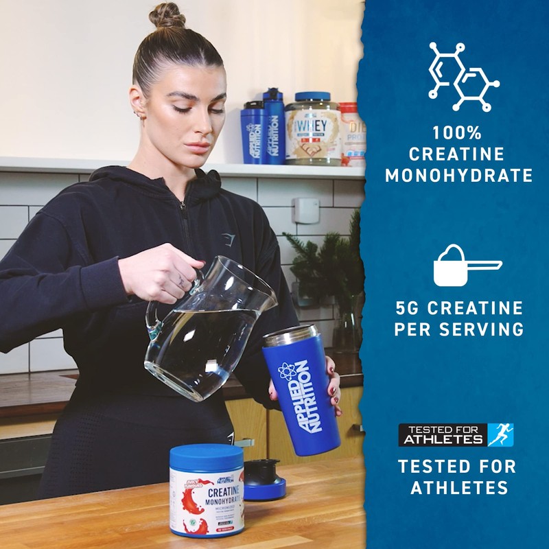 Applied Nutrition Creatine + 700ml Shaker | Creatine Monohydrate Micronized