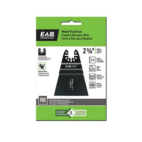 Exchange-A-Blade 1070032 Flush Cut Oscillating Tool Blade, 2-3/4 Inch