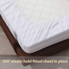 100% Egyptian Cotton Fitted Sheet Queen Size, 600 Thread Count,