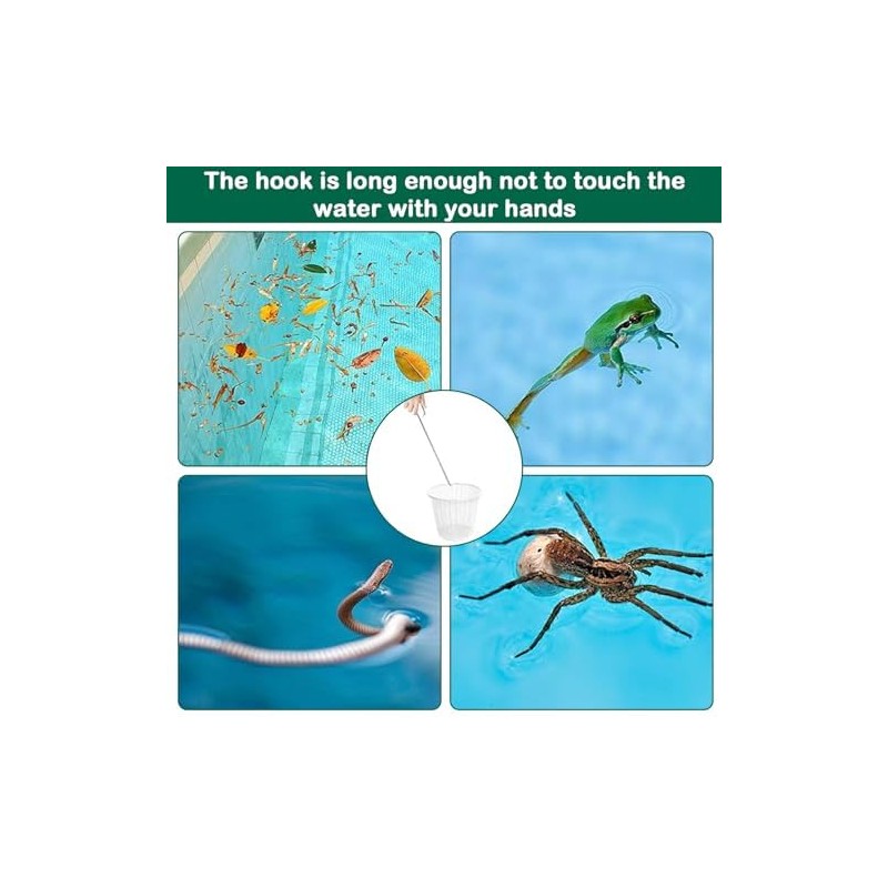 Pool Skimmer Basket Hook Tool, Stainless Steel Pool Skimmer Hook