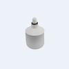 Ambutech 8mm Threaded Roller Marshmallow Tip - White