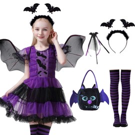 Joyesplay Halloween Bat Cosplay, Children, Witch, Bats, Witch Costume, Girls, Cute, Cosplay, Costume, Witch Vampire Costume, Halloween, Parties, Events, School Festivals, Stage Performances, Present