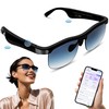 SurPonzin Smart Glasses Pro: 110-Language Real-Time Translator, Bluetooth 5.4, Frameless