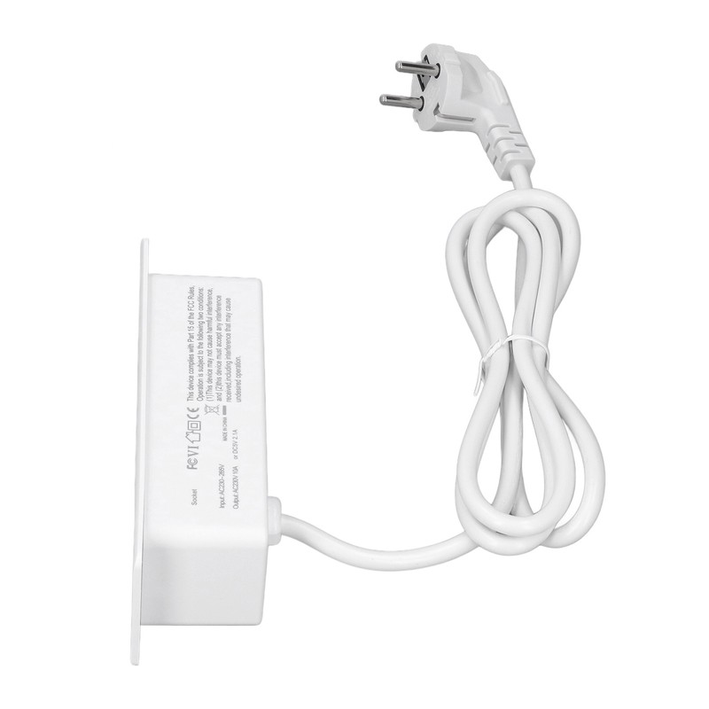 Embedded Power Outlet 2 USB 2 10A Ports Recessed Desk