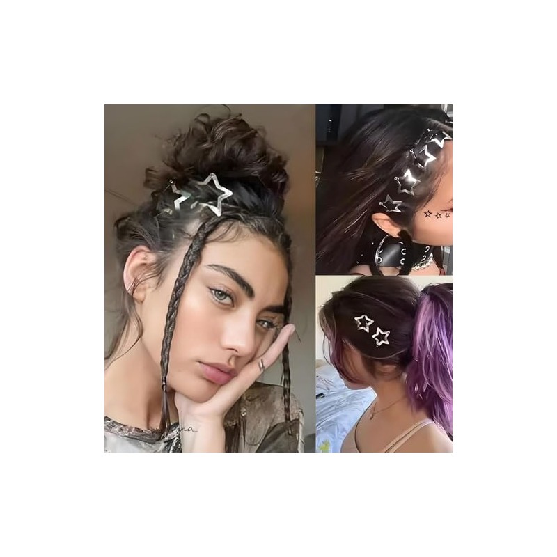 50 Pinzas Pasadores para El Pelo de Metal Con Forma