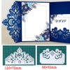 Adies 2pcs Lace Flower Metal Die Cuts ,Wedding Greeting Crad