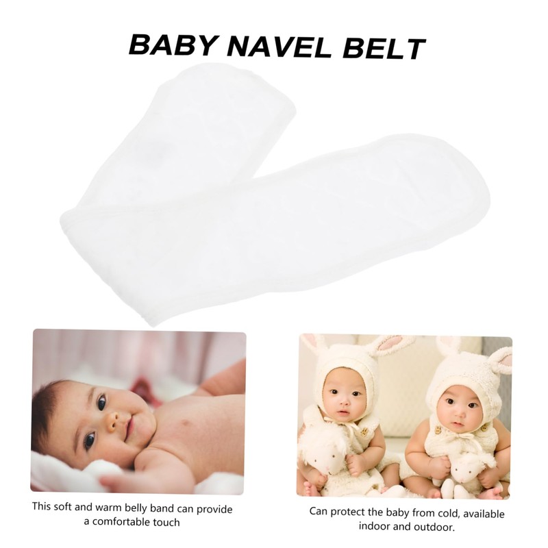 Minkissy 10pcs Cotton Navel Belts Cord Care Baby Belly Band
