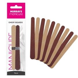 Murrays Manicure Double-Sided Emery Boards, 11 cm, Pack of 8